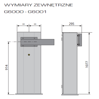 Szlaban CAME GARD G6000 do 6,5m Szlaban CAME GARD G6000 do 6,5m