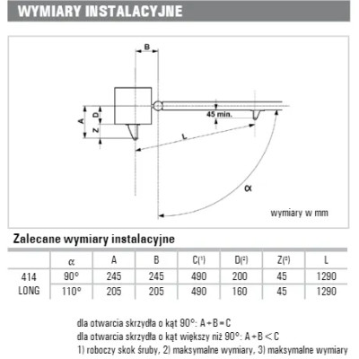 Napęd do bram FAAC ALFA 414 LONG osadzenie do 25cm Napęd do bram FAAC ALFA 414 LONG osadzenie do 25cm
