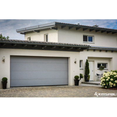 Ciepła brama garażowa Krispol 5500x2250 SZARY 173 / 60mm Ciepła brama garażowa Krispol 5500x2250 SZARY 173 / 60mm