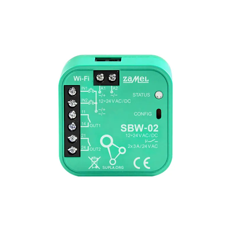 Sterownik Wi-Fi WIFI Zamel SUPLA SBW-02 Sterownik Wi-Fi WIFI Zamel SUPLA SBW-02