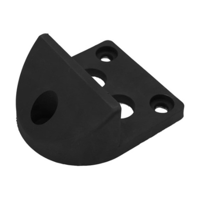 Odbój na środek bramy metal + guma / cichy stoper