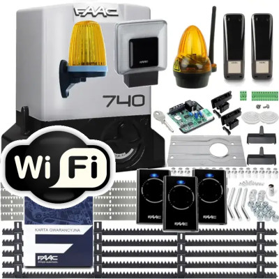 Zestaw FAAC 740 do 500KG _DELTA  2 napęd do bramy / encoder GRATIS