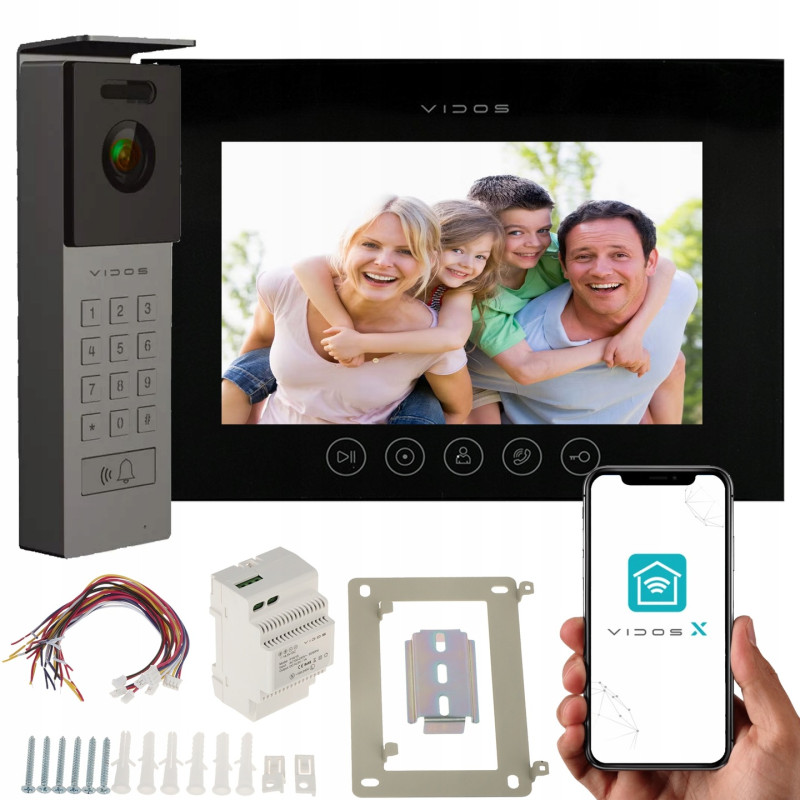 Videodomofon WIFI VIDOS X zestaw kamera S12D / monitor M11B-X Videodomofon WIFI VIDOS X zestaw kamera S12D / monitor M11B-X