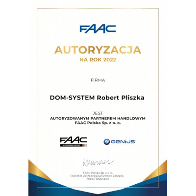 Napęd GENIUS FALCON M20 do 2000KG od FAAC Napęd GENIUS FALCON M20 do 2000KG od FAAC