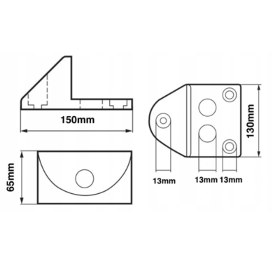 Zestaw do bramy KBN24 do 4m (2x2) idealny na szerokie słupki Zestaw do bramy KBN24 do 4m (2x2) idealny na szerokie słupki