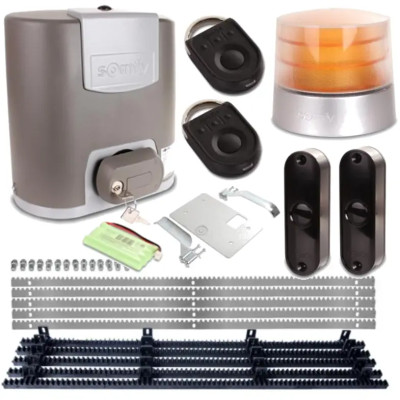 SOMFY zestaw bram przesuwnych ELIXO 500 3S RTS 24V (Comfort Pack)